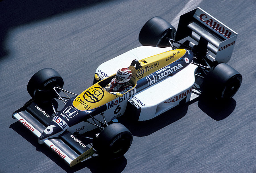 Nelson Piquet on Williams-Honda