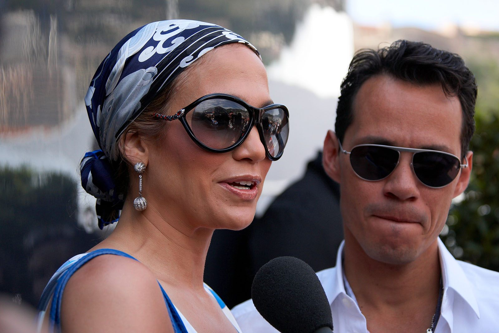 Jennifer Lopez with her husband Mark Anthony