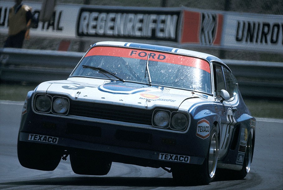 The Ford Capri RS of Dieter Glemser (D) and Jochen Mass (D)