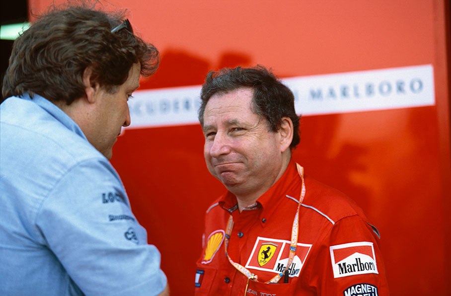 Norbert Haug of Mercedes and Jean Todt of Ferrari.