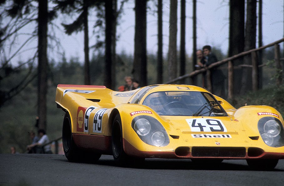 Pauli Toivonen (SF) and Sten Axelsson (S) in the Porsche 917K #021 during practice session, entered by Racing Team AAW. The vehicle did not start because it was withdrawn due to a fatal accident in practice in which team mate Hans Laine was killed.