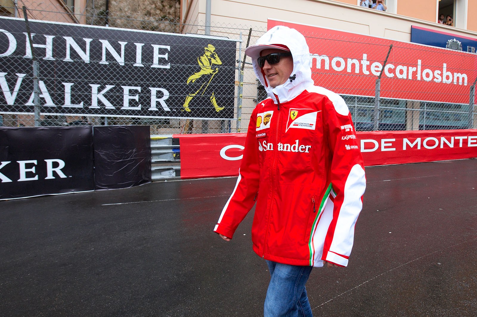 Kimi Raikkonen back to the paddock after the drivers parade lap, Monte Carlo Grand Prix, 2016