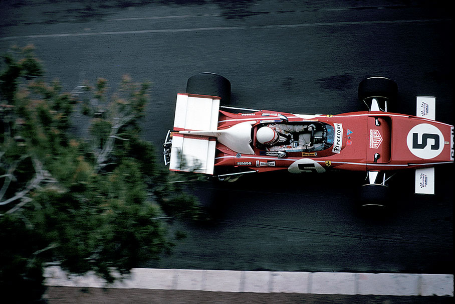 Clay Regazzoni on Ferrari 312 B2, Monaco GP in Monte Carlo 1971