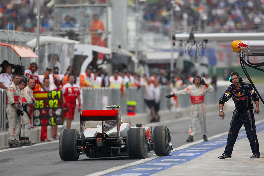 Lewis Hamilton, McLaren Mercedes, before the last laps in Q3