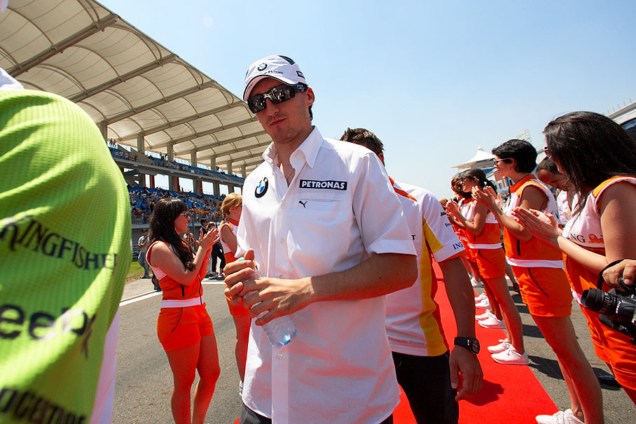 Robert Kubica at drivers parade