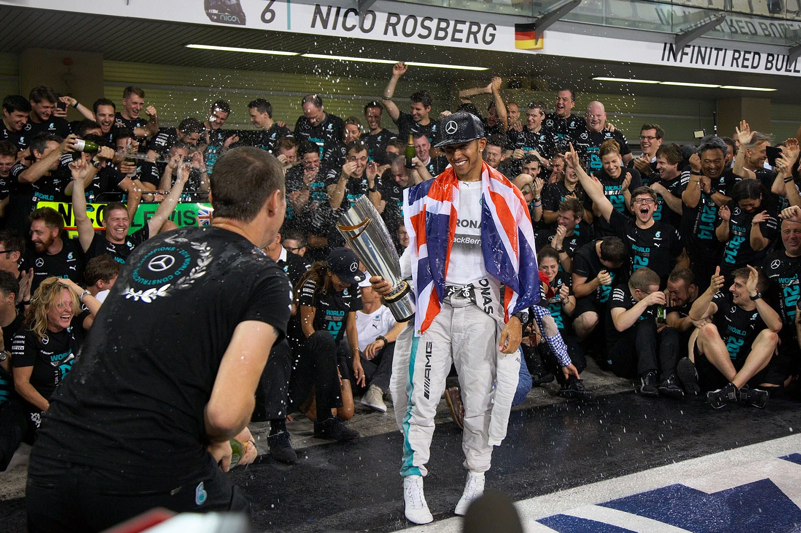 Lewis Hamilton, 2014 Word Champion with Mercedes, Abu Dhabi Grand Prix