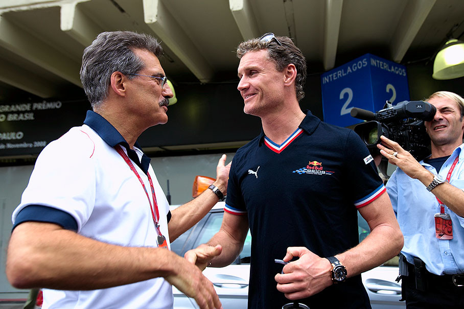BMW Motorsport director Dr. Mario Theissen says good-bye to David Coulthard