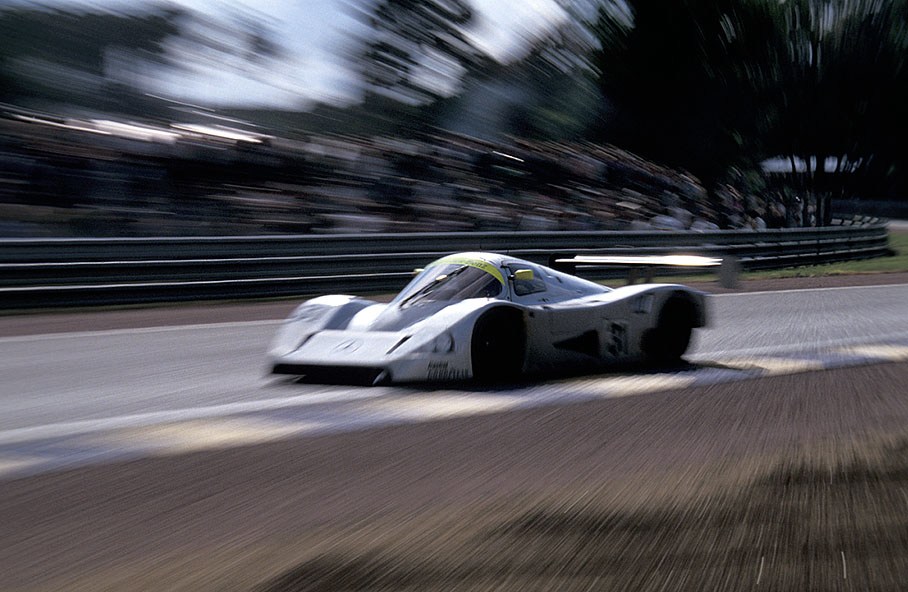 Michael Schumacher (D) on Mercedes-Benz C11 05 during the 1991 24h Le Mans