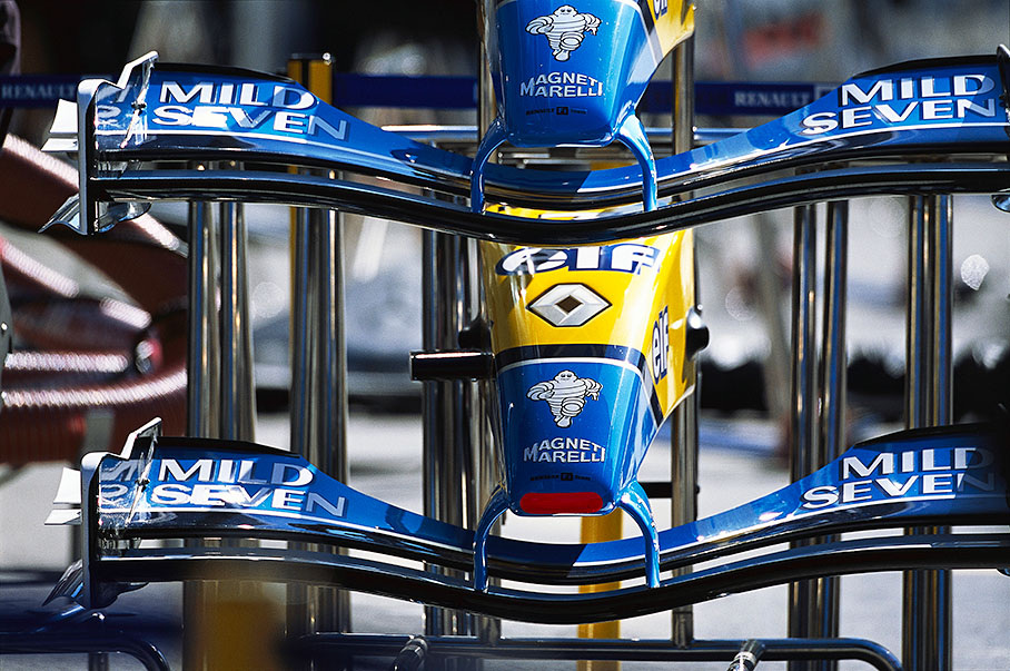 Renault nose cone &amp; front wing still life