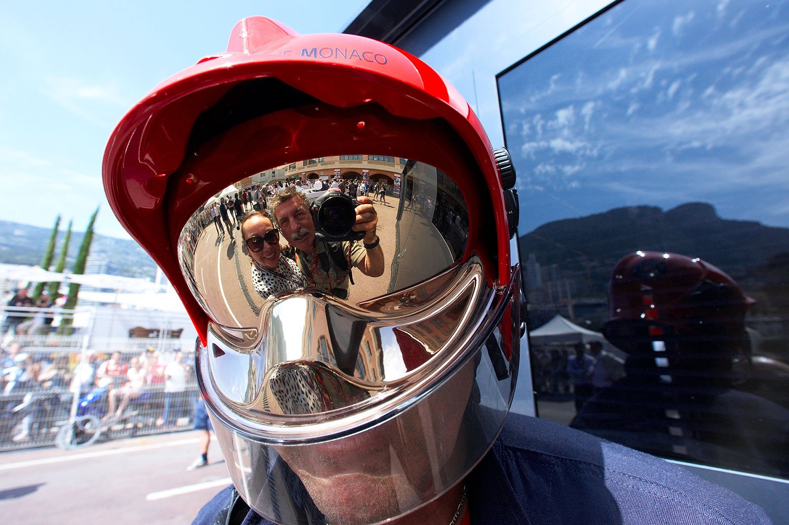 Rainer Schlegelmilch accompanied by Marianne, Monte Carlo Grand Prix, 2016