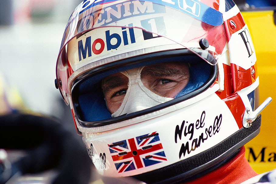 Williams-Honda driver and 1986 championship contender Nigel Mansell
