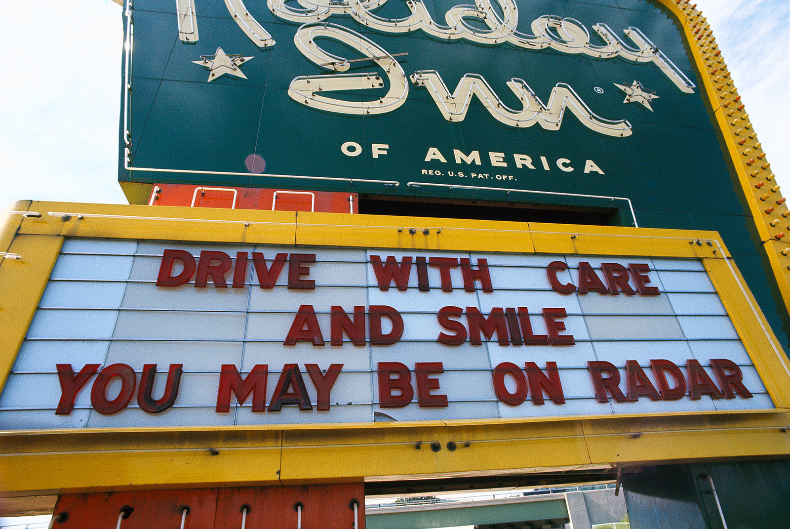 A kind warning besides the highway