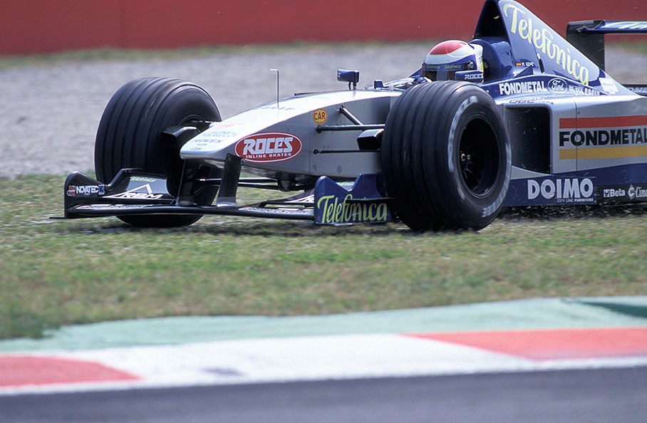 Marc Gené in the grass