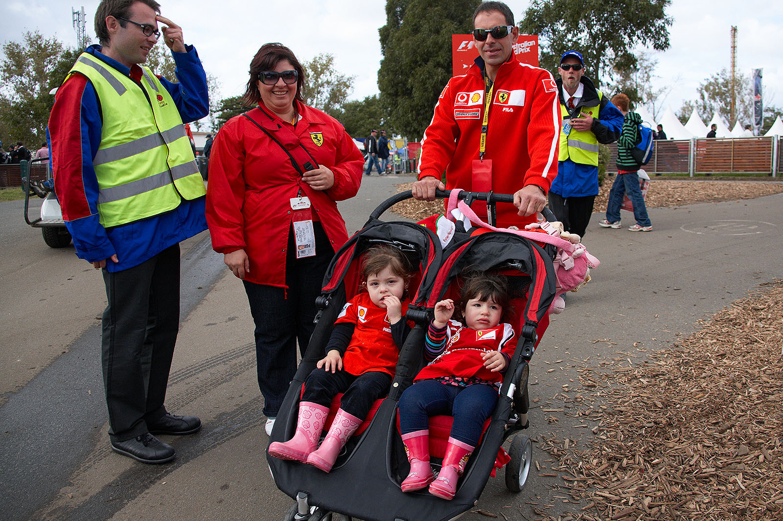 A Ferrari fan family