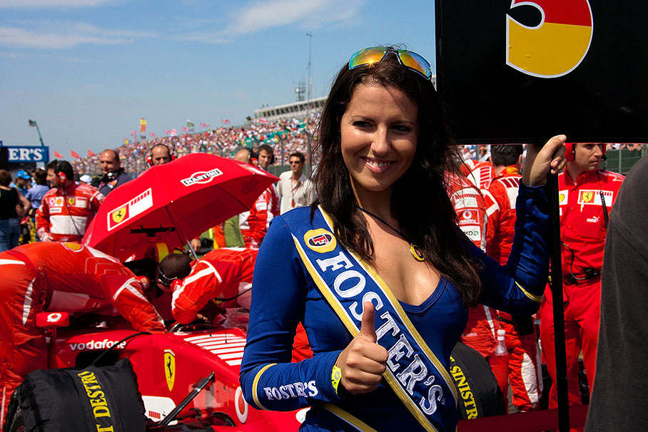 Michael Schumacher's reliant grid girl