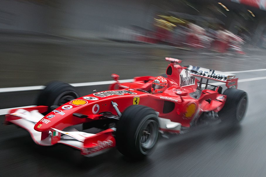 Ferrari's Michael Schumacher during Qualifying