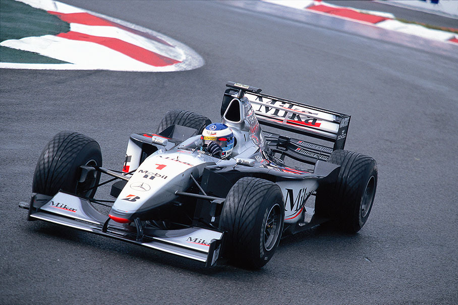 Mika Hakkinen in his McLaren-Mercedes