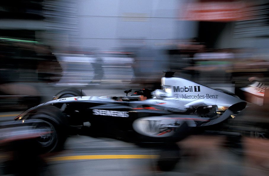 McLaren Mercedes mechanics practise pit stops