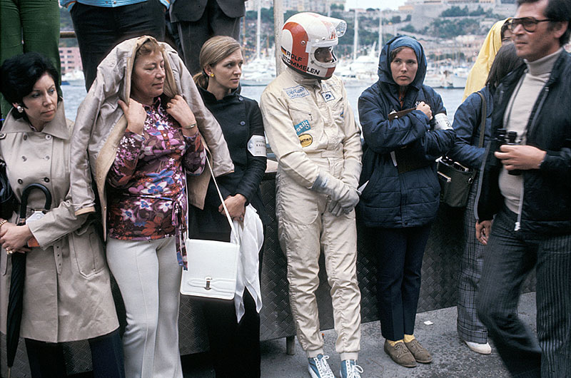 Rolf Stommelen waits for his deployment, Monaco GP Monte Carlo 1972