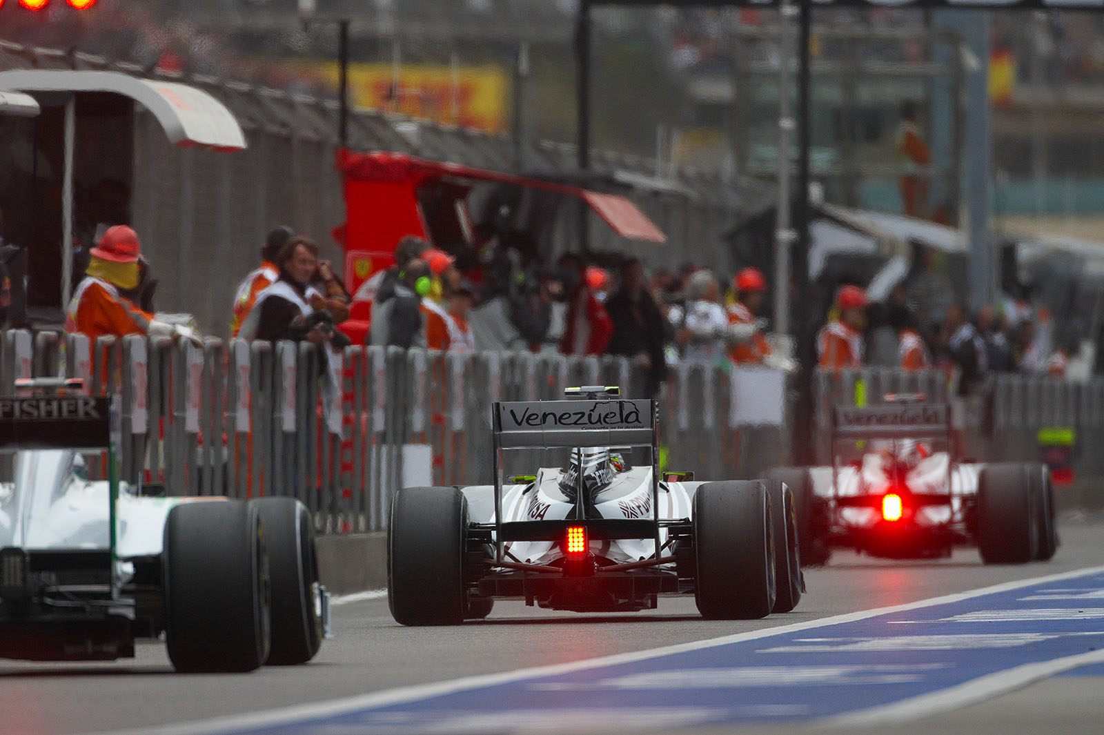 Pastor Maldonado on Williams rows up for Q2