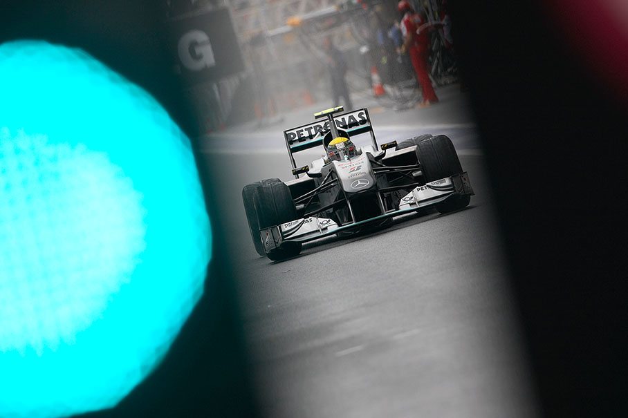 Green lights for Nico Rosberg, Mercedes GP