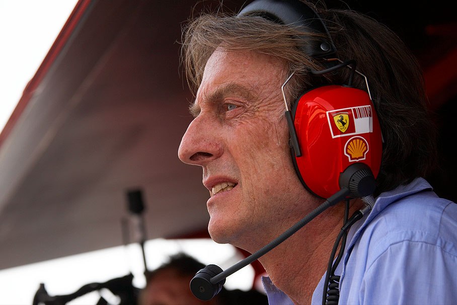 Loca Cordero di Montezemolo at Ferrari's pitwall command center