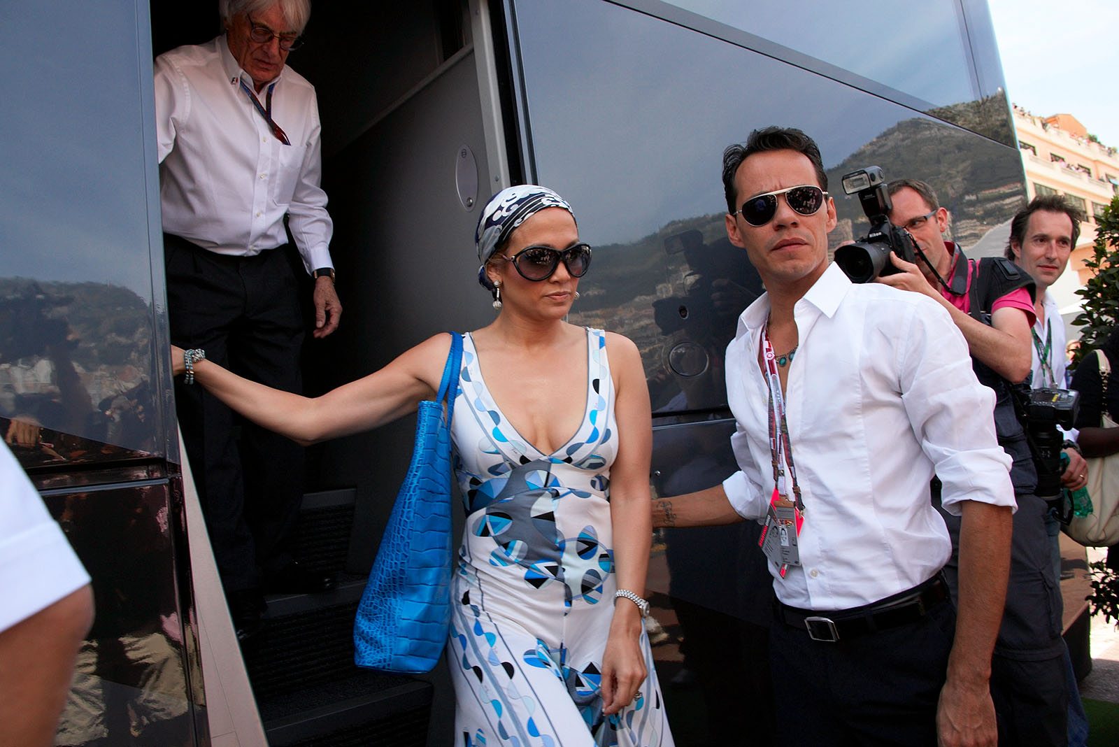 Jennifer Lopez with her husband Mark Anthony