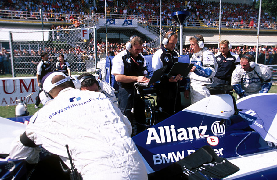 Williams and BMW crew at work