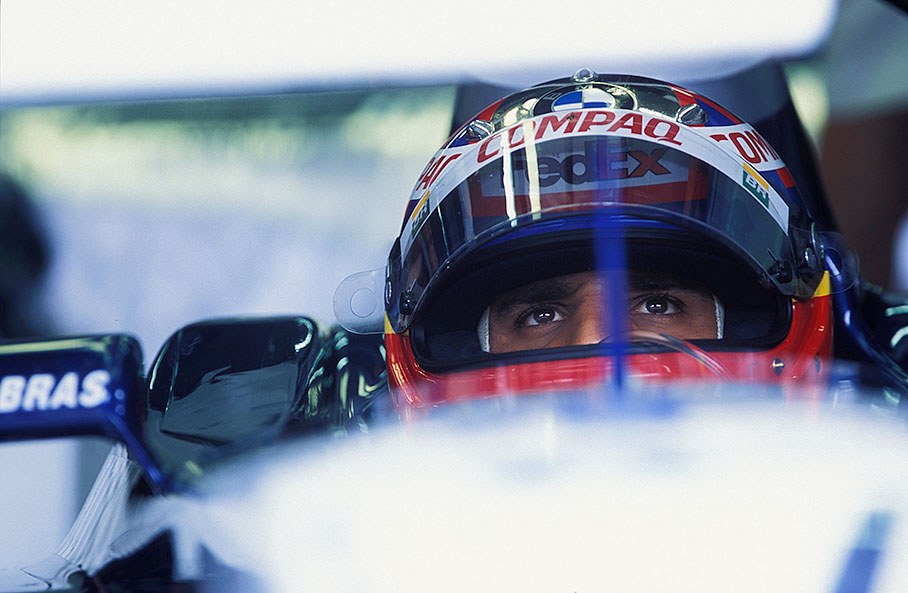 Juan Pablo Montoya during qualifying