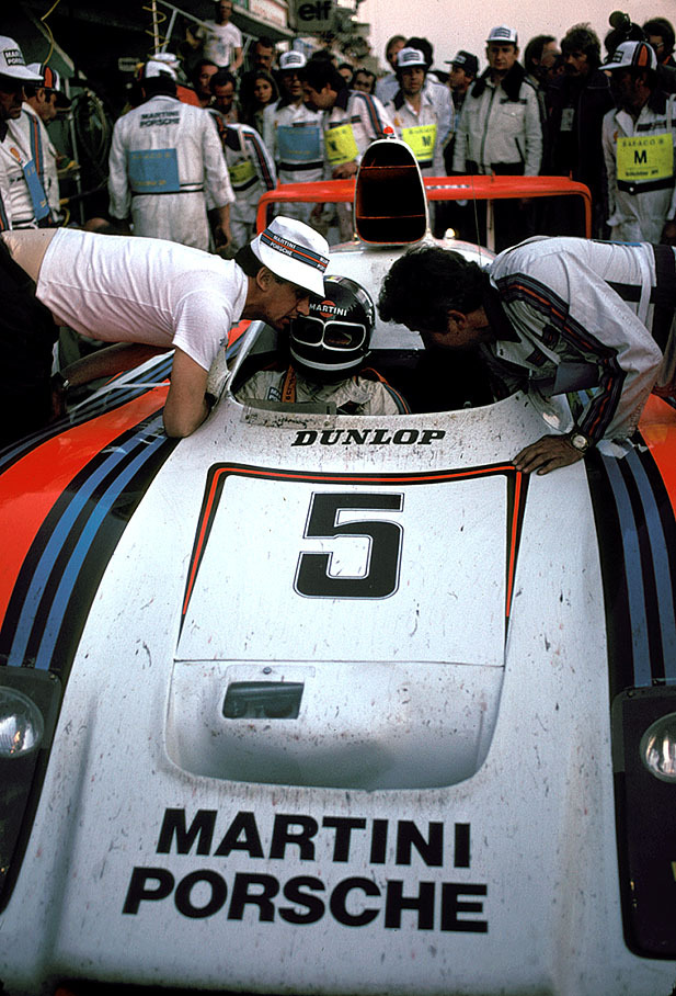Martini Racing Porsche System's Porsche 936/78 (Type-935 2.1L Turbo Flat-6) #5 driven by Jacky Ickx, Henri Pescarolo and Jochen Mass