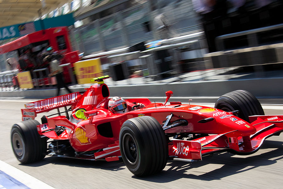 Kimi Raikkonen rides out at Friday morning practice