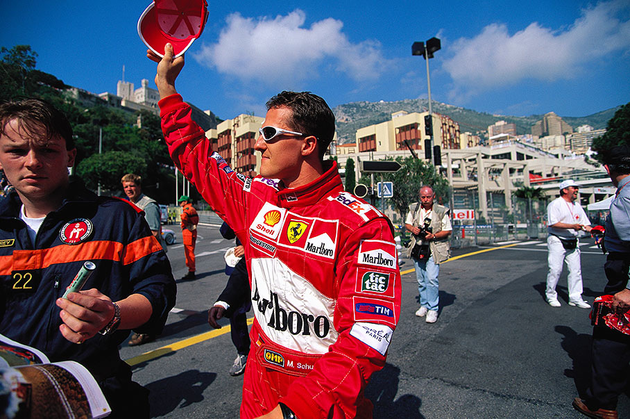Ferrari driver Michael Schumacher, Monaco GP 1999
