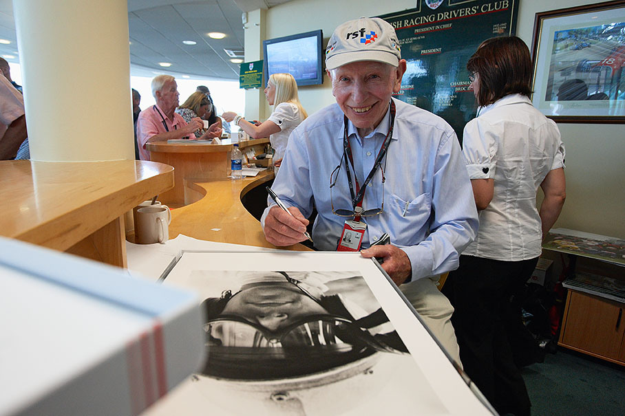 Sir John Surtees, F1 World Champion of 1964, signes for Rainer a limited edition of portrait prints (unsigned copies already available in our shop! :)