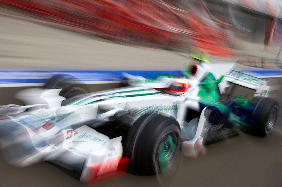 Zoom of Rubens Barrichello, Honda
