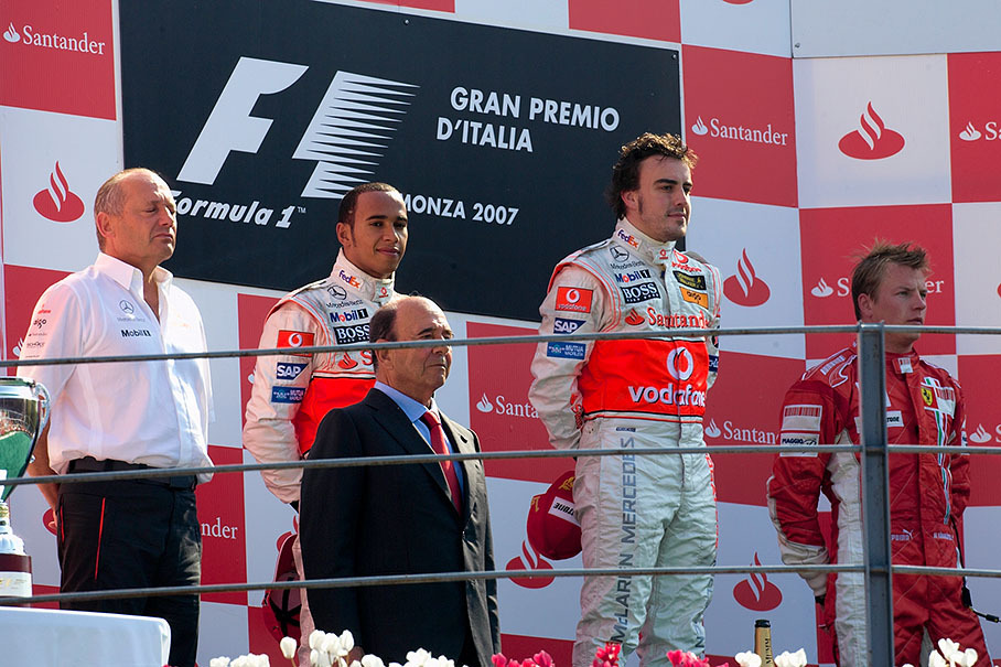 Monza podium ceremony