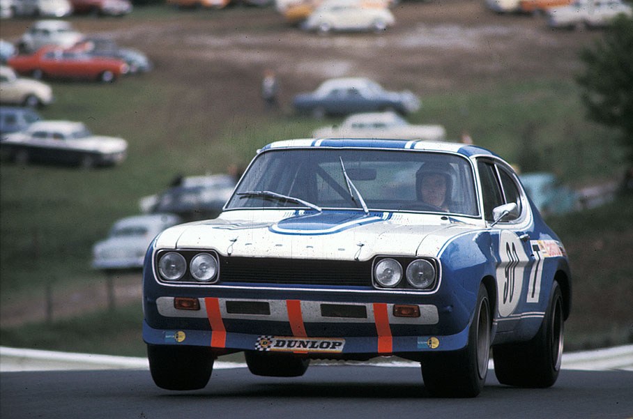The Ford Capri RS 2600 of Dieter Glemser (D) and Jochen Mass (D) wins in the T+2.0 group (seventh overall)