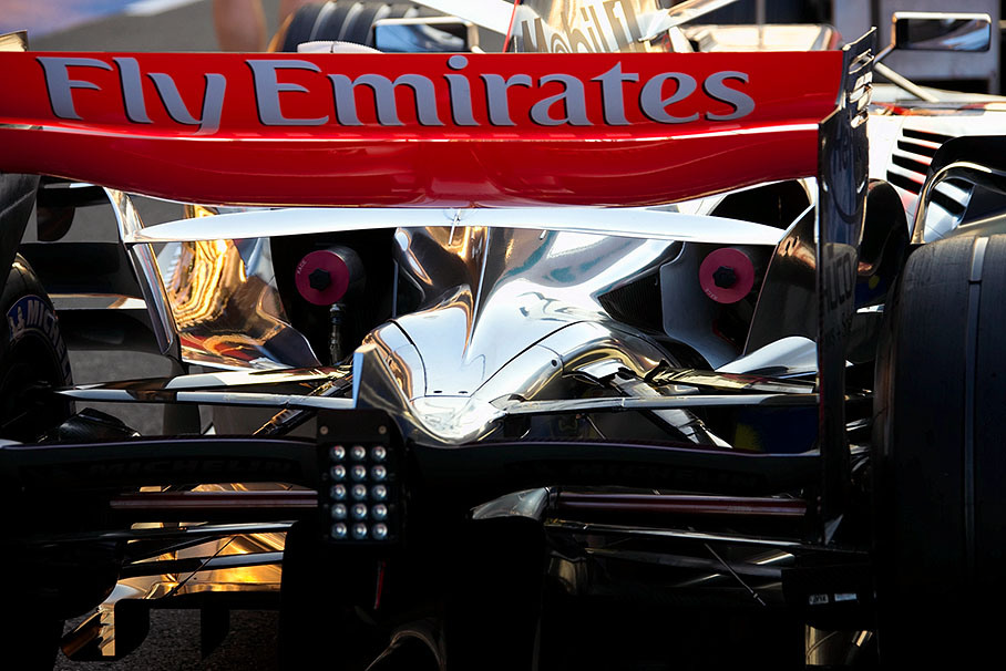 McLaren Mercedes rear view
