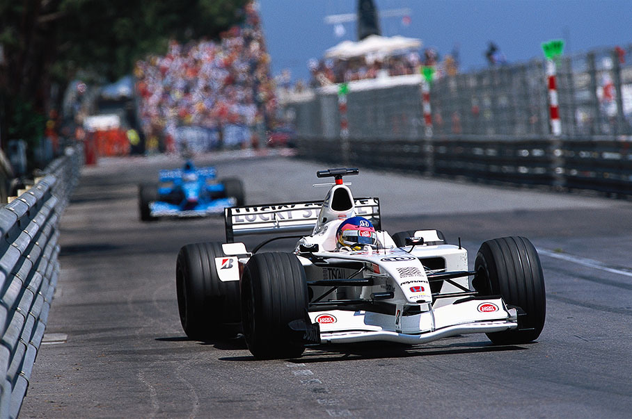 Canadian Jacques Villeneuve in his BAR-Honda