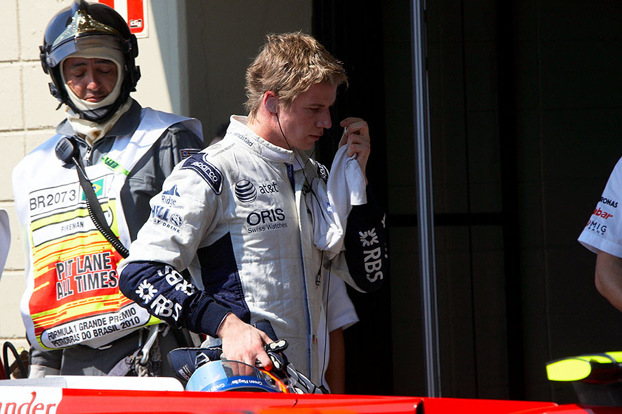 Nico Hulkenberg arrived at eighth position after starting from pole