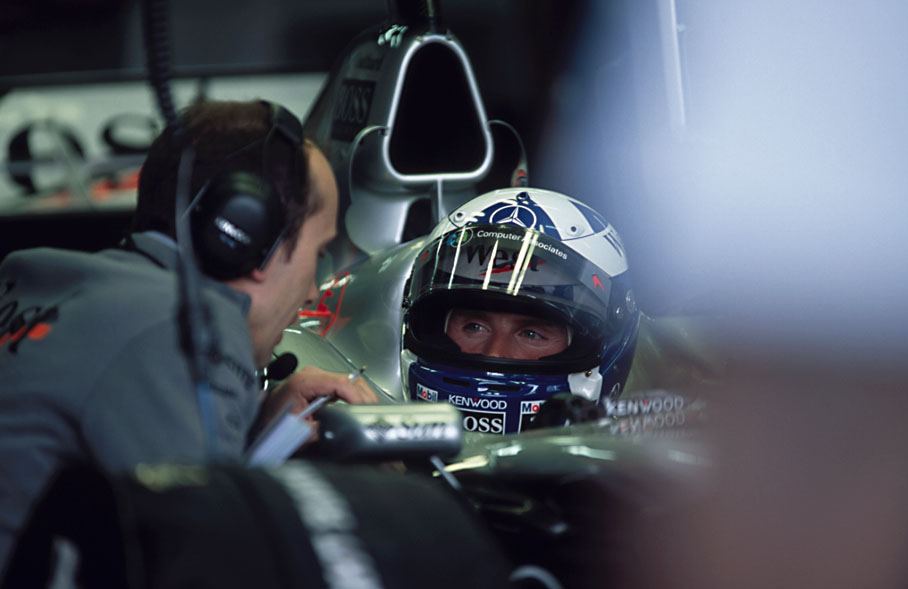 David talking to engineer