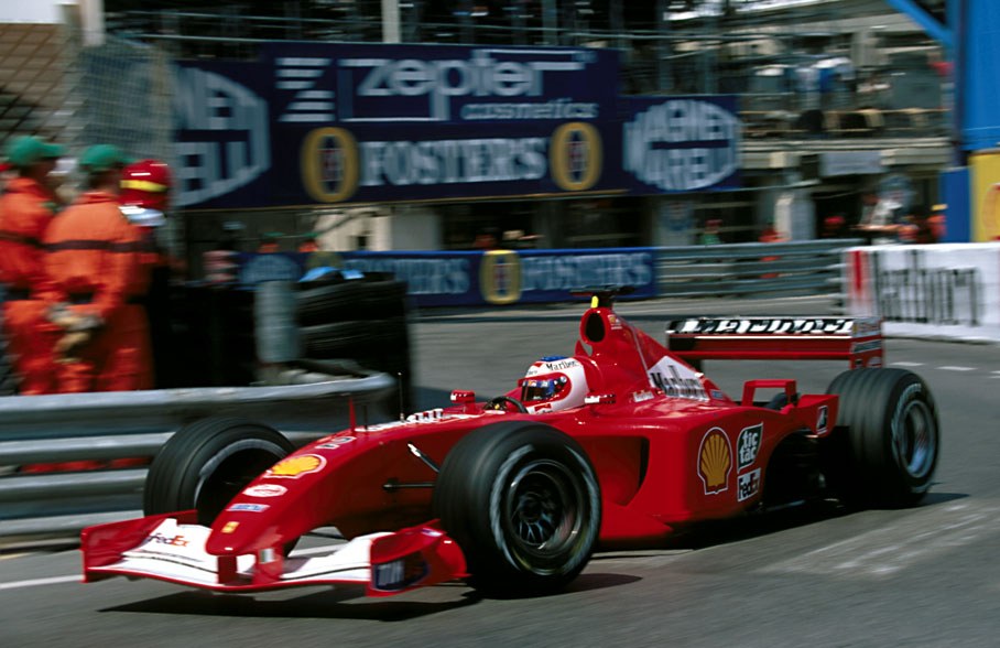 Barrichello in the Ferrari
