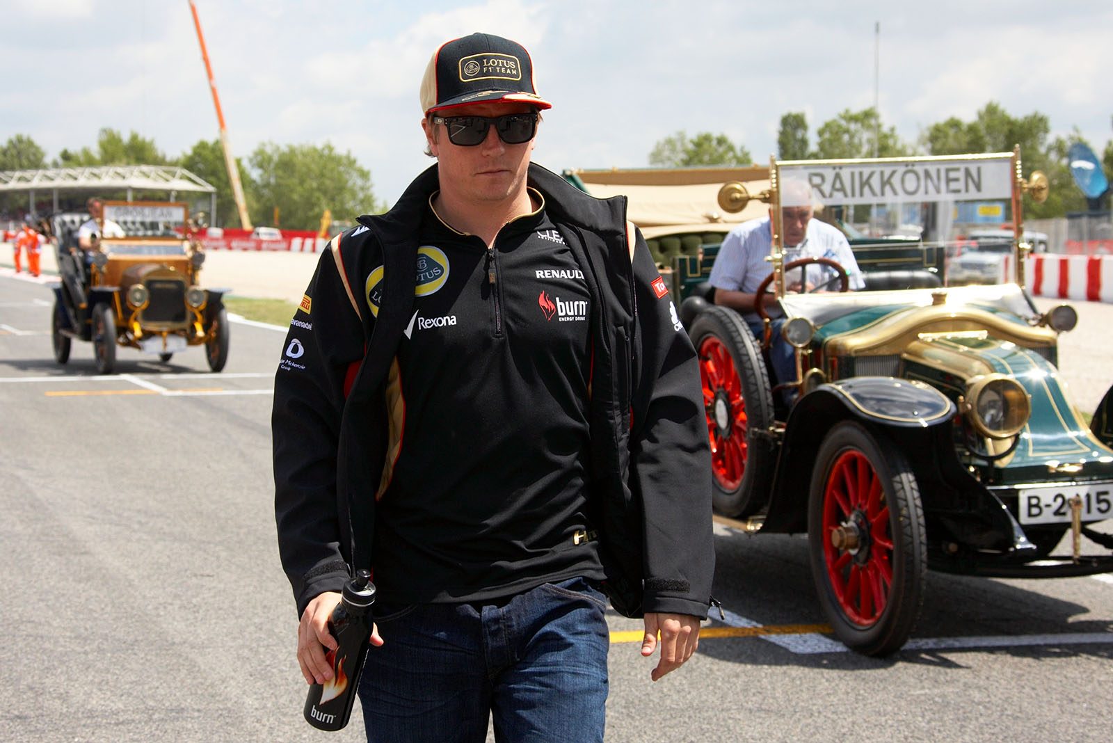 Kimi Raikkonen after the drivers' parade