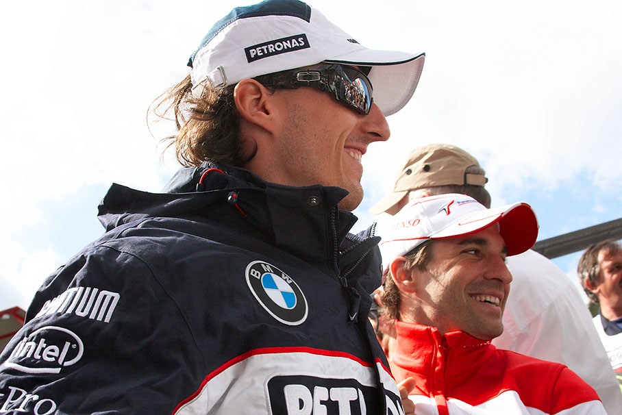 BMW Sauber's Robert Kubica and Toyota's Timo Glock