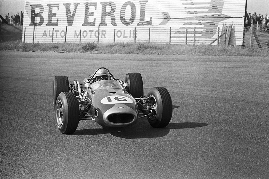 Jack Brabham sliding through the Tarzan curve.