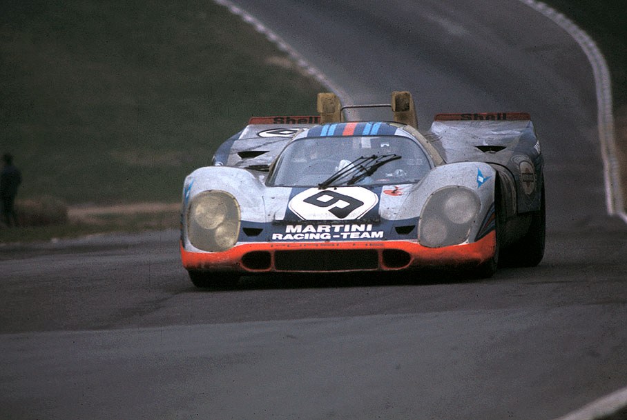 Gijs van Lennep (NL) and Gérard Larrousse (F) on Porsche 917K #023 entered by Martini Rossi Racing Team
