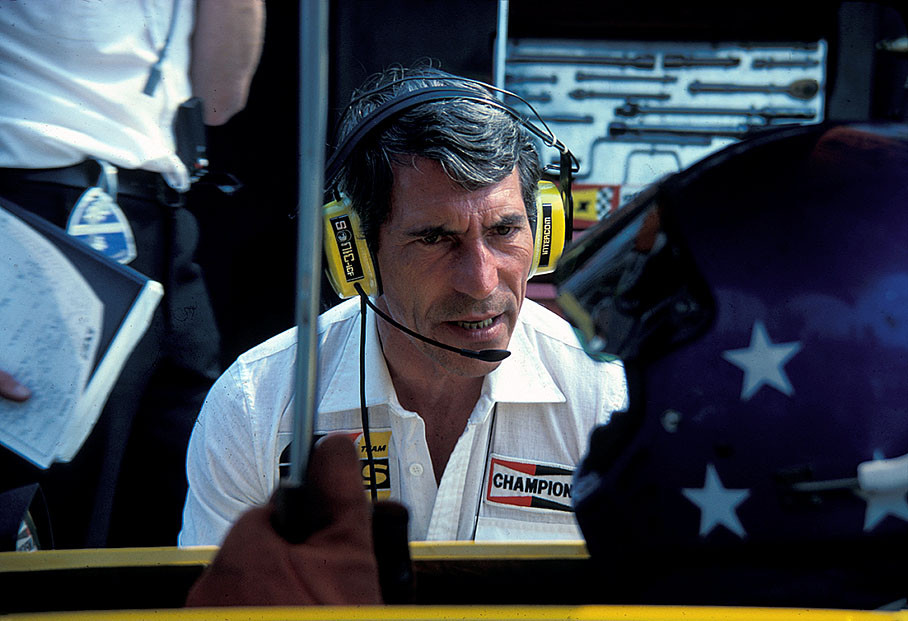 Vic Elford as ATS team manager besides Stuck, Italian GP Monza 1979