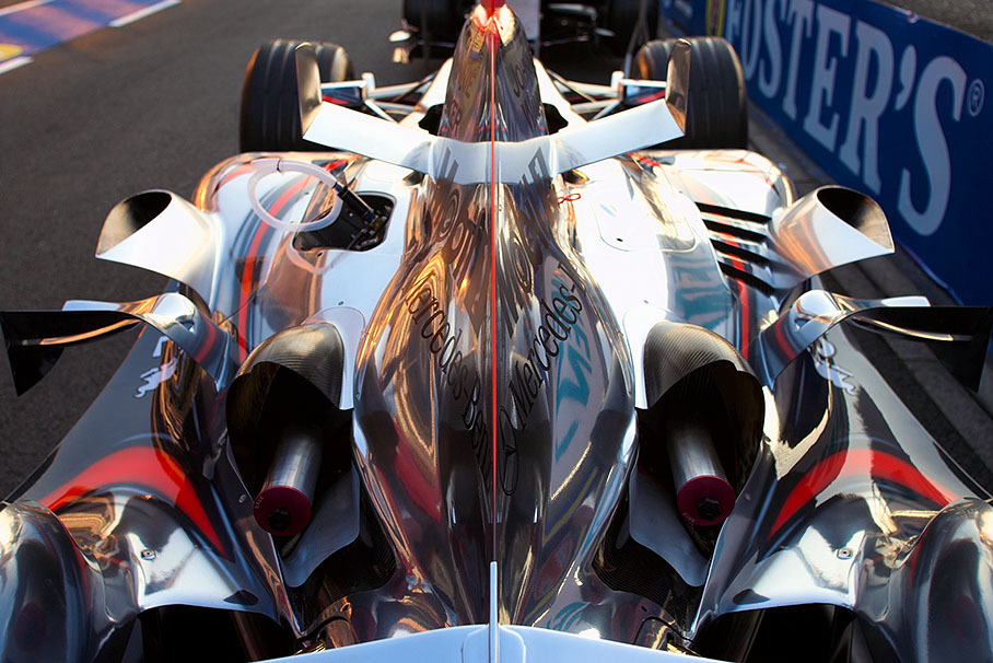 McLaren Mercedes rear view