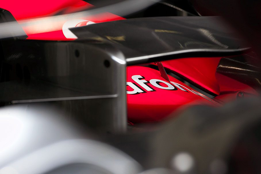 Spy view at McLaren's wings