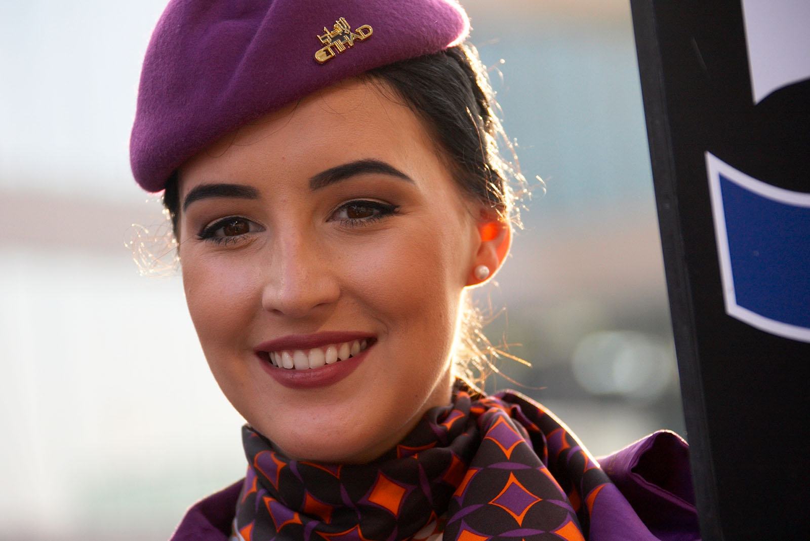 Etihad stewardess, Abu Dhabi Grand Prix, 2016