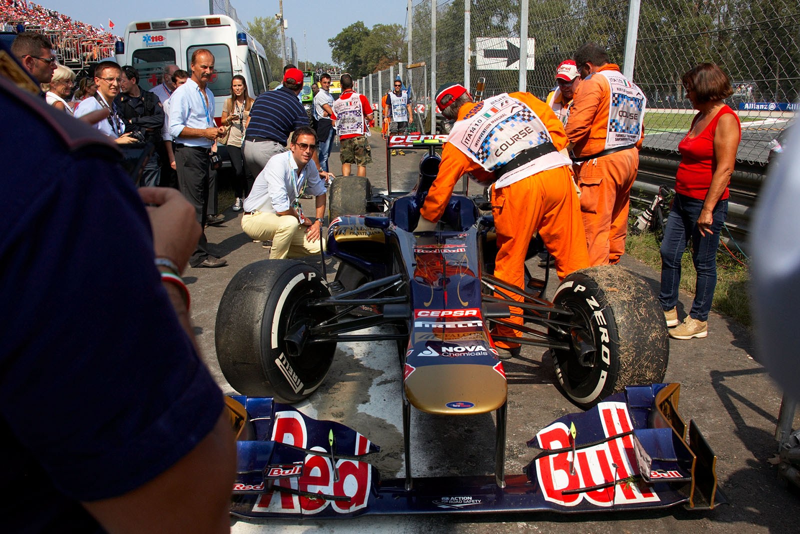 Jean-Eric Vergne's retired Toro Rosso race car
